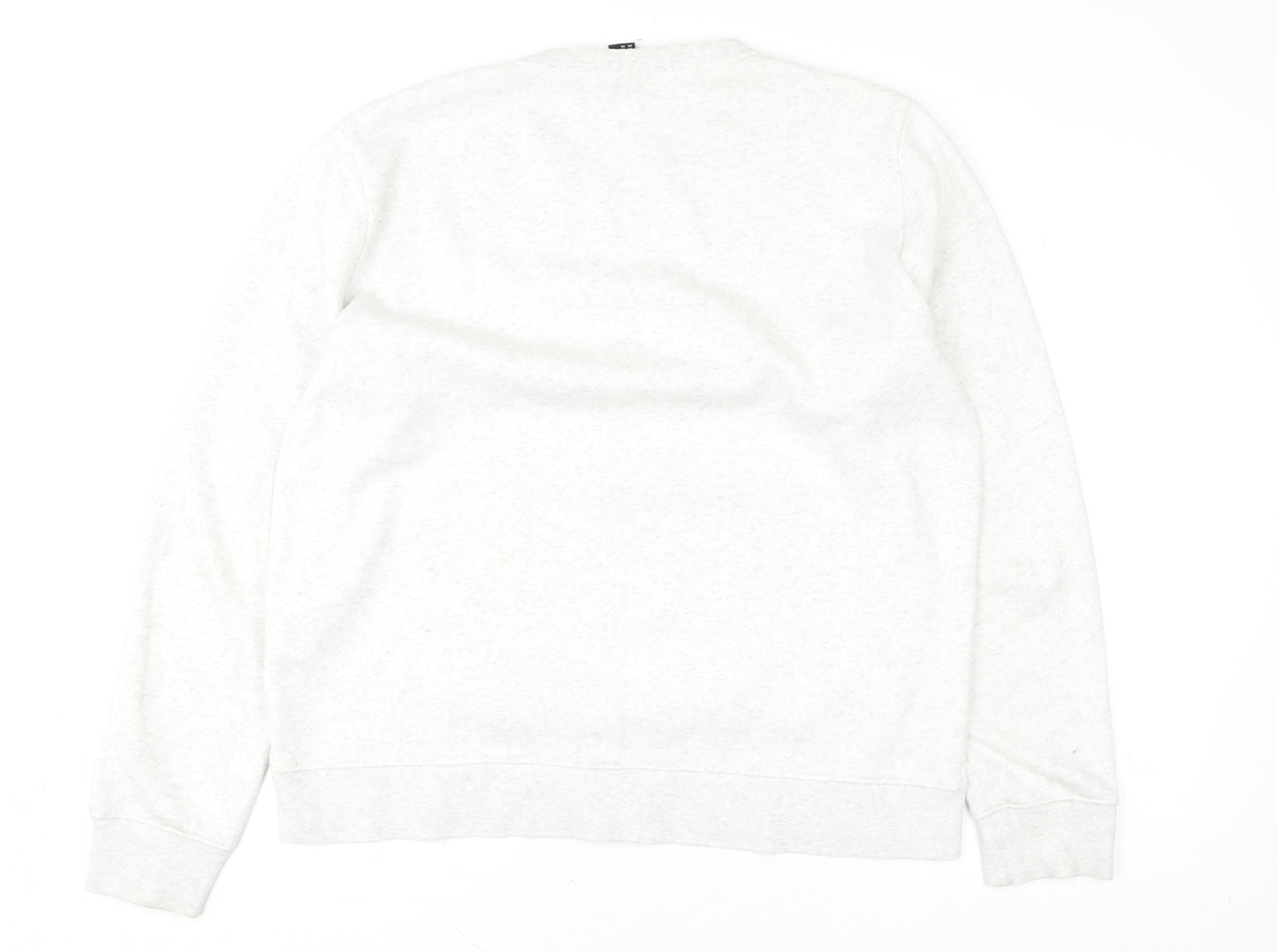 H&M Womens Grey XL Sweatshirt - Graphic Print Crew Neck Casual