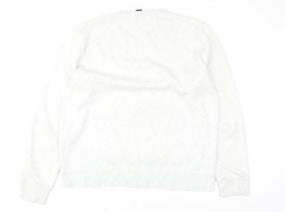 H&M Womens Grey XL Sweatshirt - Graphic Print Crew Neck Casual