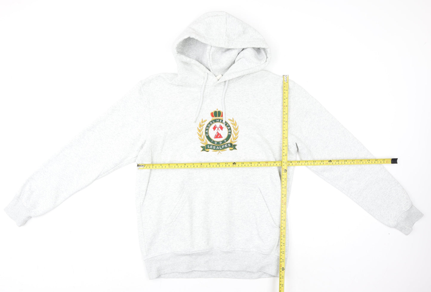 H&M Women’s Grey Hooded Pullover Sweatshirt Size S Cotton Blend