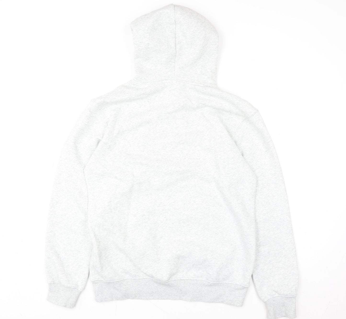 H&M Women’s Grey Hooded Pullover Sweatshirt Size S Cotton Blend