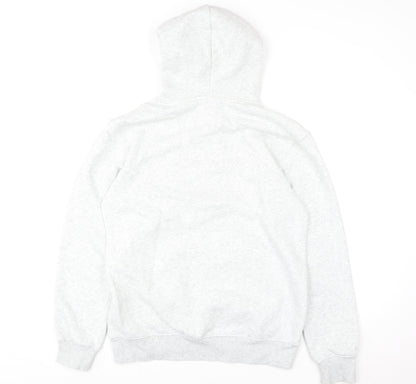H&M Women’s Grey Hooded Pullover Sweatshirt Size S Cotton Blend