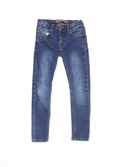Ben Sherman Girls Blue Skinny Jeans 6 Years Adjustable Waist Denim