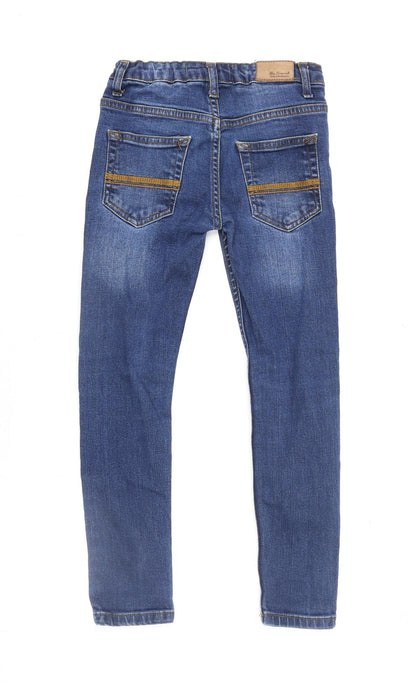 Ben Sherman Girls Blue Skinny Jeans 6 Years Adjustable Waist Denim