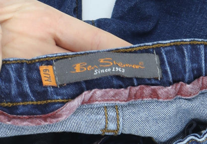 Ben Sherman Girls Blue Skinny Jeans 6 Years Adjustable Waist Denim