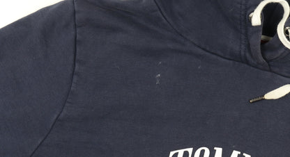 Mens UK Size L Tommy Jeans Blue Pullover Hoodie
