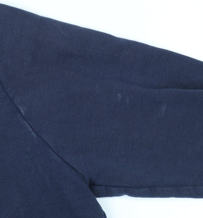 Mens UK Size L Tommy Jeans Blue Pullover Hoodie
