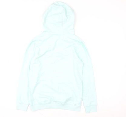 Bluezoo Girls Blue Sequin Dog Pullover Hoodie Age 9-10 Years