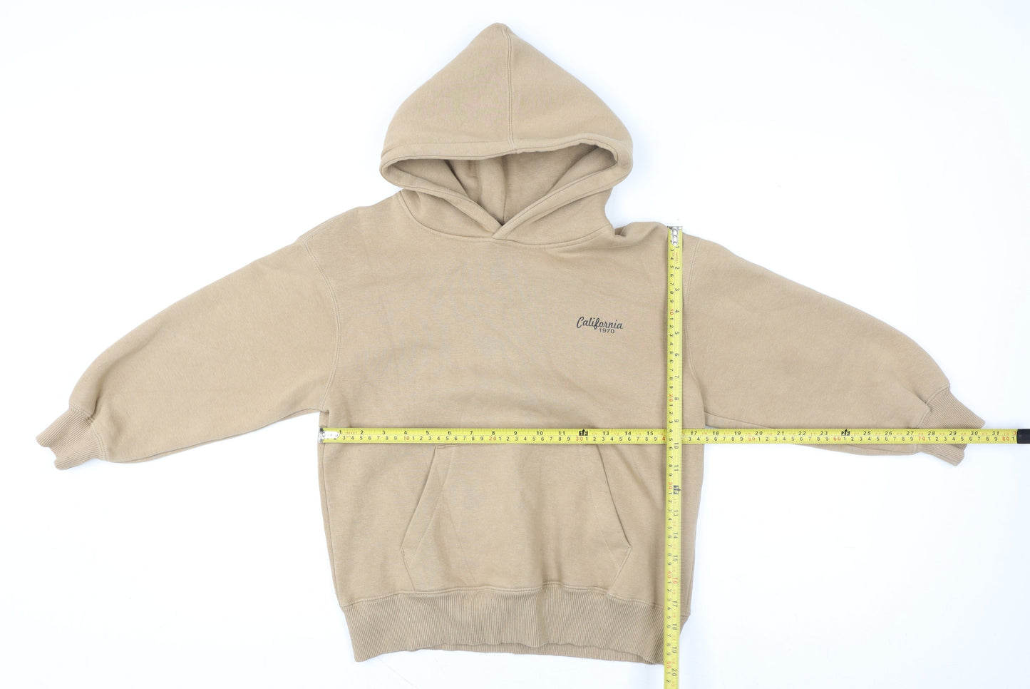 Girls UK Size 8-9 Years Zara Beige Pullover Hoodie