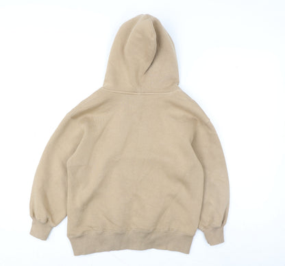 Girls UK Size 8-9 Years Zara Beige Pullover Hoodie