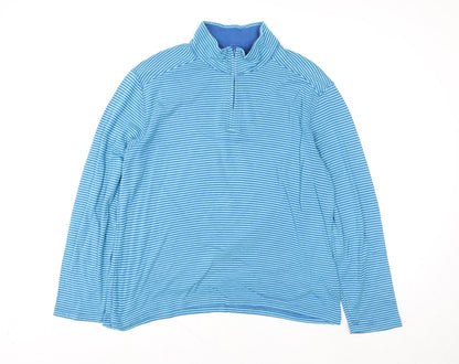 Womens UK Size L Lands' End Blue Pullover Sweatshirt