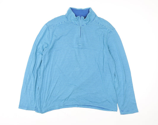Womens UK Size L Lands' End Blue Pullover Sweatshirt