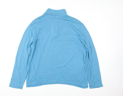 Womens UK Size L Lands' End Blue Pullover Sweatshirt