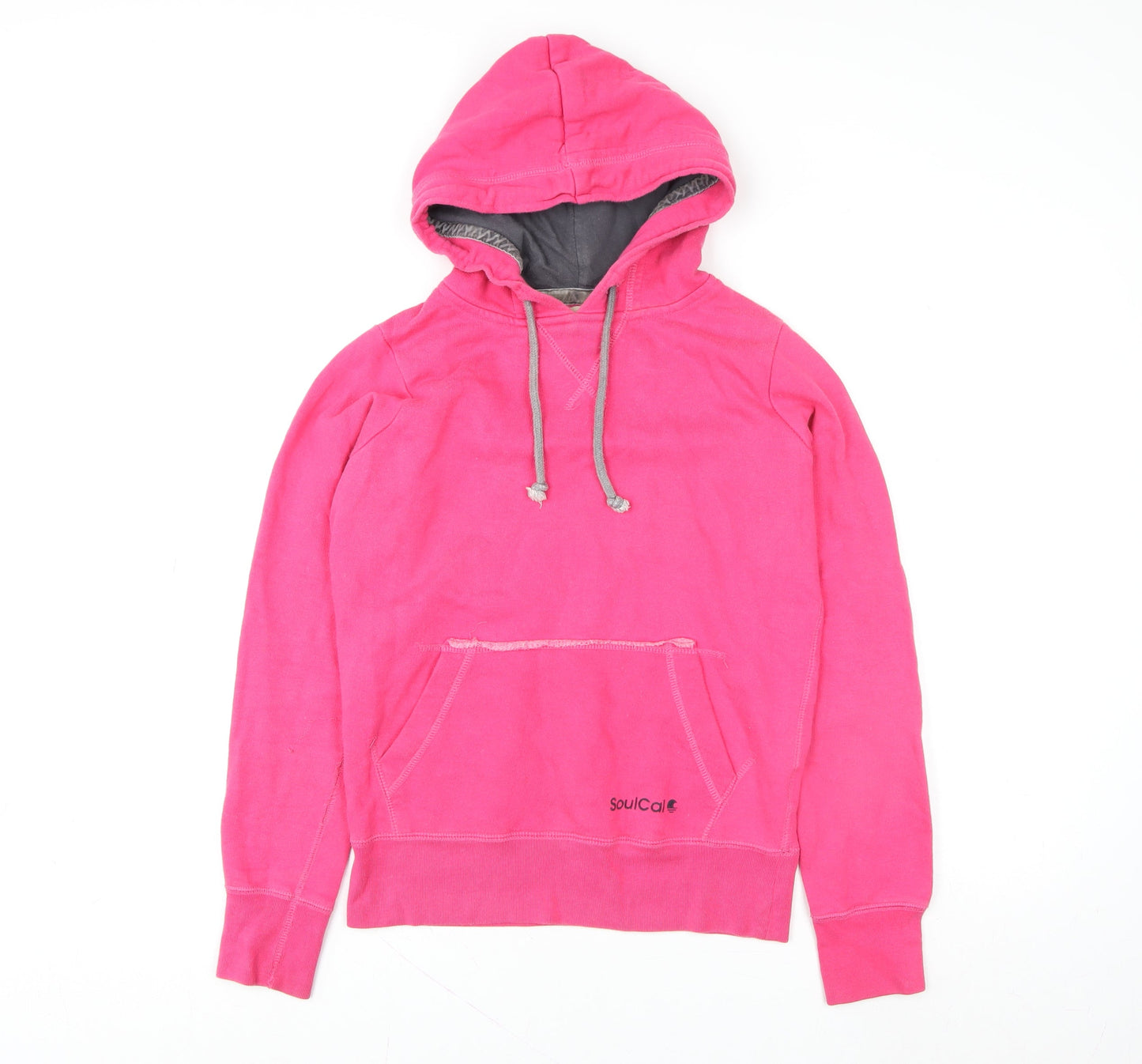 Womens UK Size 8 SoulCal Pink Pullover Hoodie