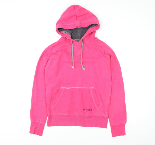 Womens UK Size 8 SoulCal Pink Pullover Hoodie