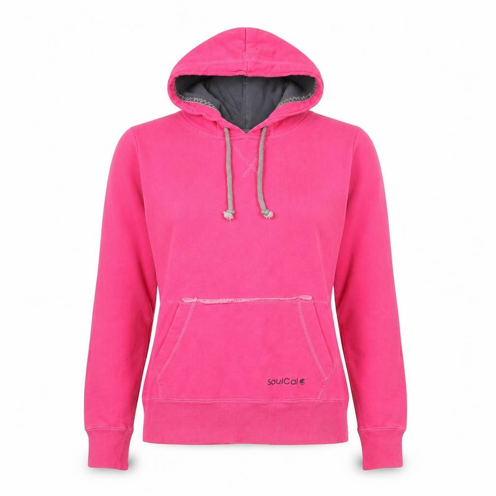 Womens UK Size 8 SoulCal Pink Pullover Hoodie