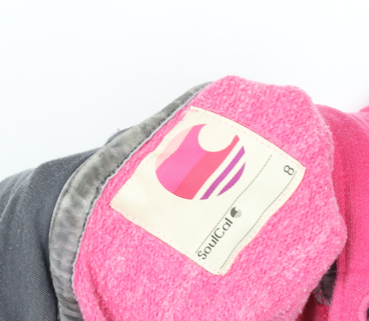 Womens UK Size 8 SoulCal Pink Pullover Hoodie