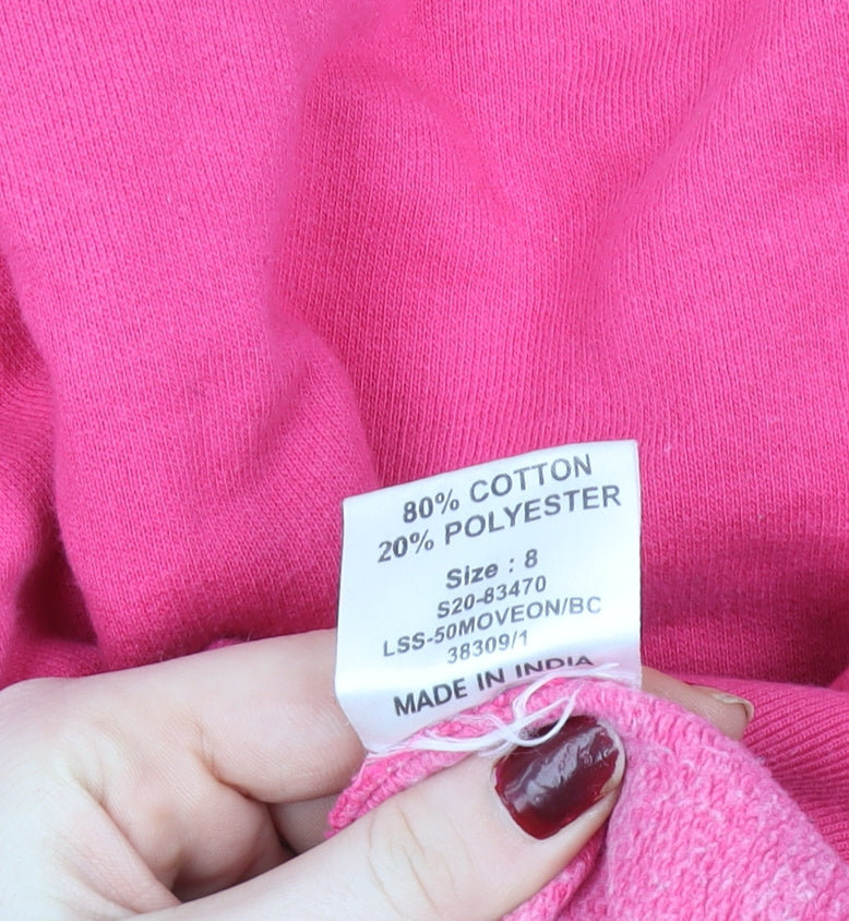 Womens UK Size 8 SoulCal Pink Pullover Hoodie