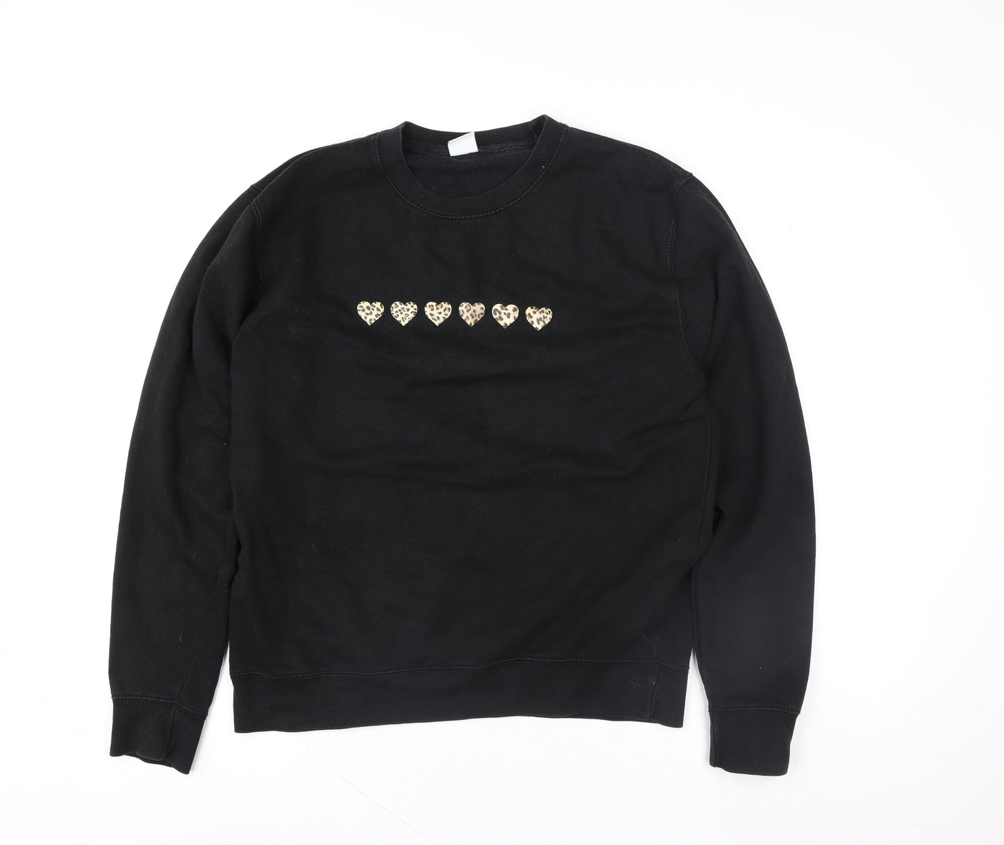 Womens UK Size M Lime Blonde Black Pullover Sweatshirt