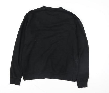 Womens UK Size M Lime Blonde Black Pullover Sweatshirt