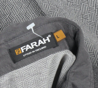 Mens UK Size L Farah 100% Cotton Polo Shirt