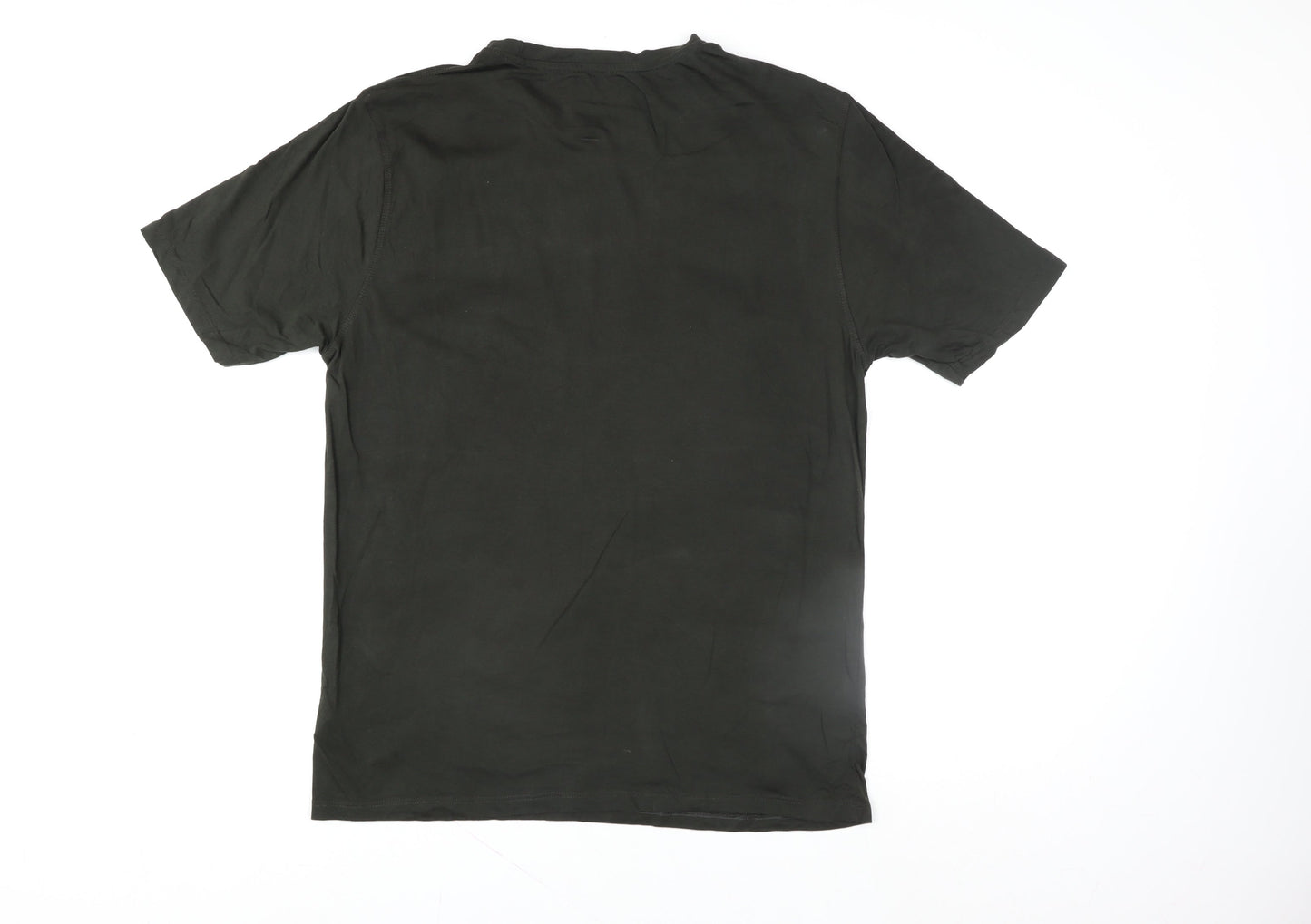 883 Police Men's XL Khaki Green Crew Neck Cotton T-Shirt