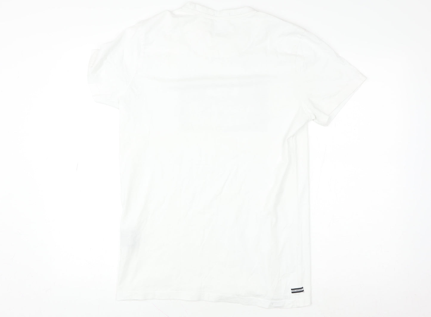 Weekend Offender Men's White Cotton Graphic Logo T-Shirt M