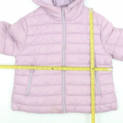 Girls UK Size 12 Years NEXT Purple Puffer Jacket