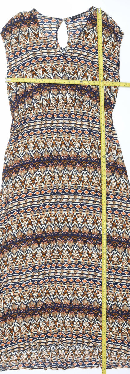 Atmosphere Women’s Multicoloured Geometric Shift Dress Size 16