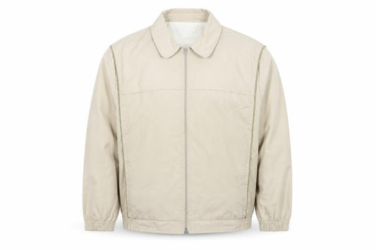 Mens UK Size L Fortress Beige Basic Jacket