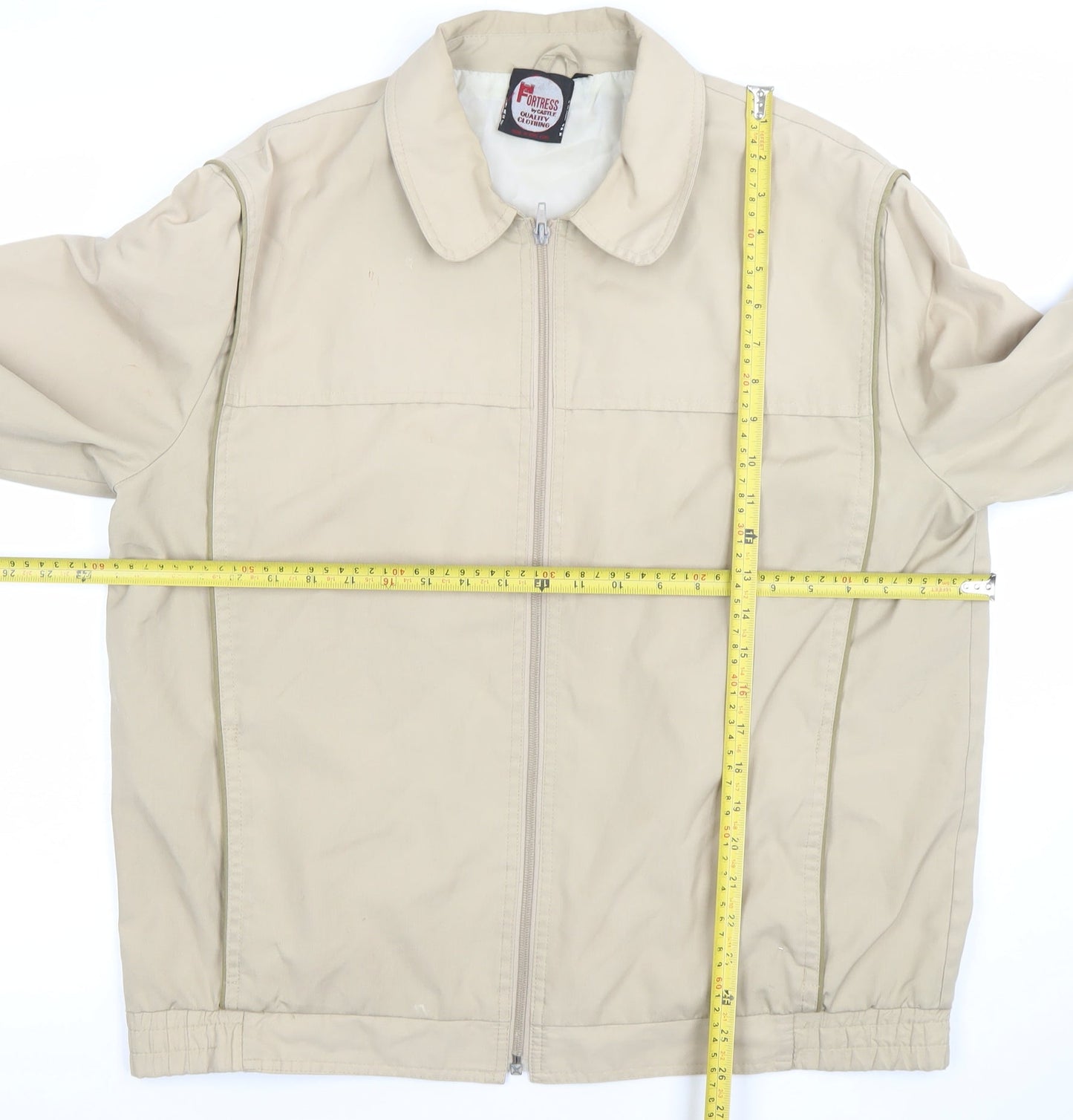 Mens UK Size L Fortress Beige Basic Jacket