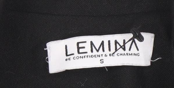 Womens UK Size S Lemina Black Trench Coat
