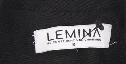 Womens UK Size S Lemina Black Trench Coat