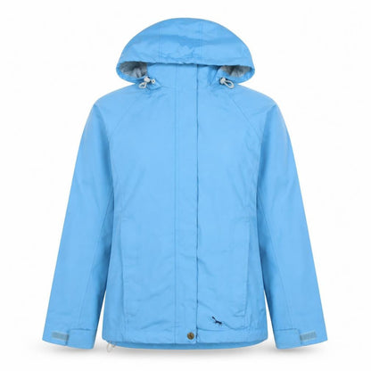 Womens UK Size S Outdoor Scene Blue Rain Coat