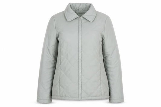 Womens UK Size 12 Damart Green Quilted Coat