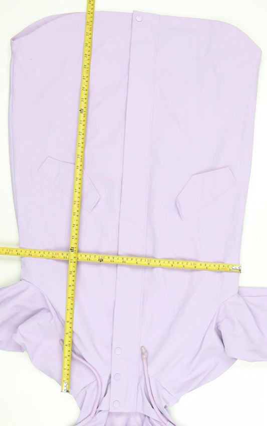 Primark Women’s Purple Waterproof Hooded Rain Coat XS