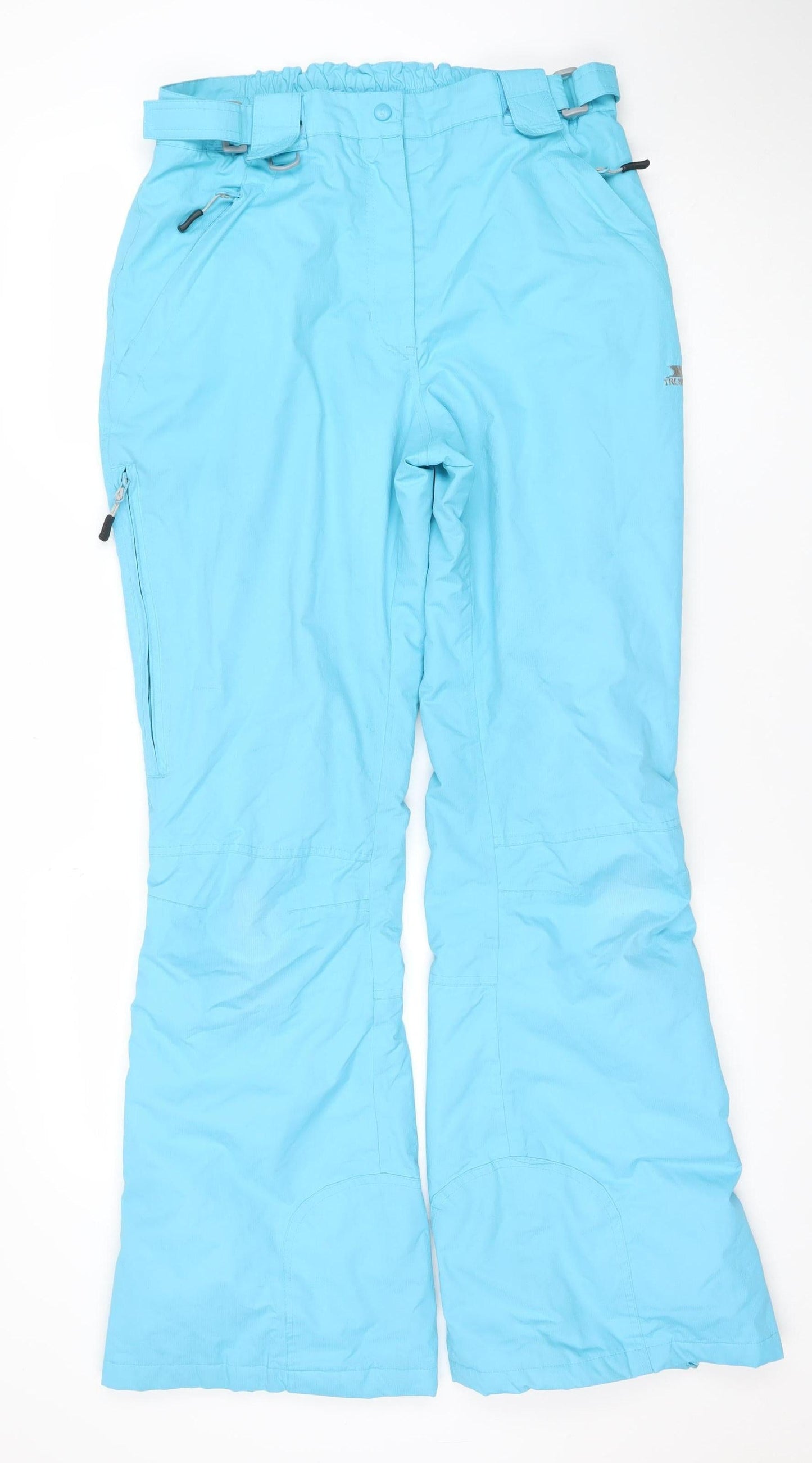 Trespass Womens Blue Waterproof Snow Pants M Waterproof Windproof Taped Seams