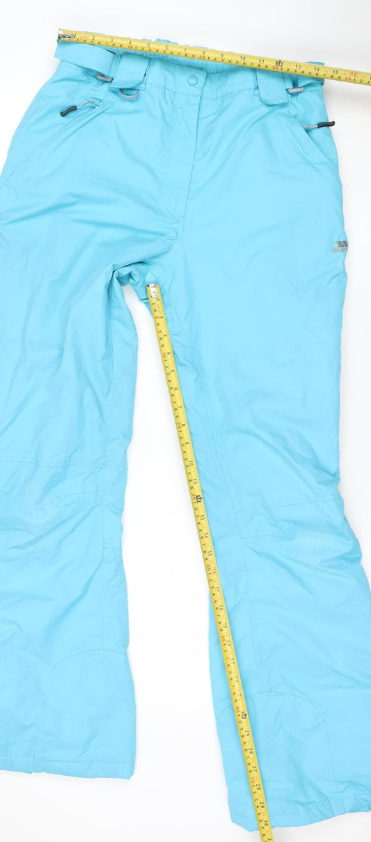 Trespass Womens Blue Waterproof Snow Pants M Waterproof Windproof Taped Seams