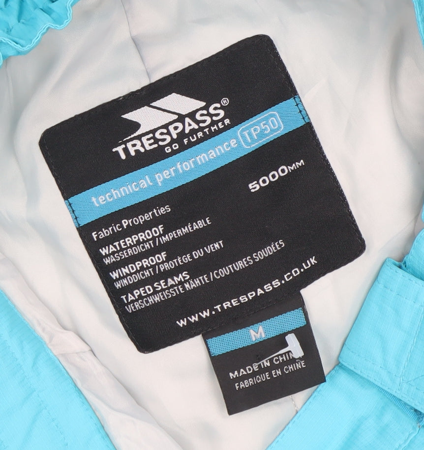 Trespass Womens Blue Waterproof Snow Pants M Waterproof Windproof Taped Seams