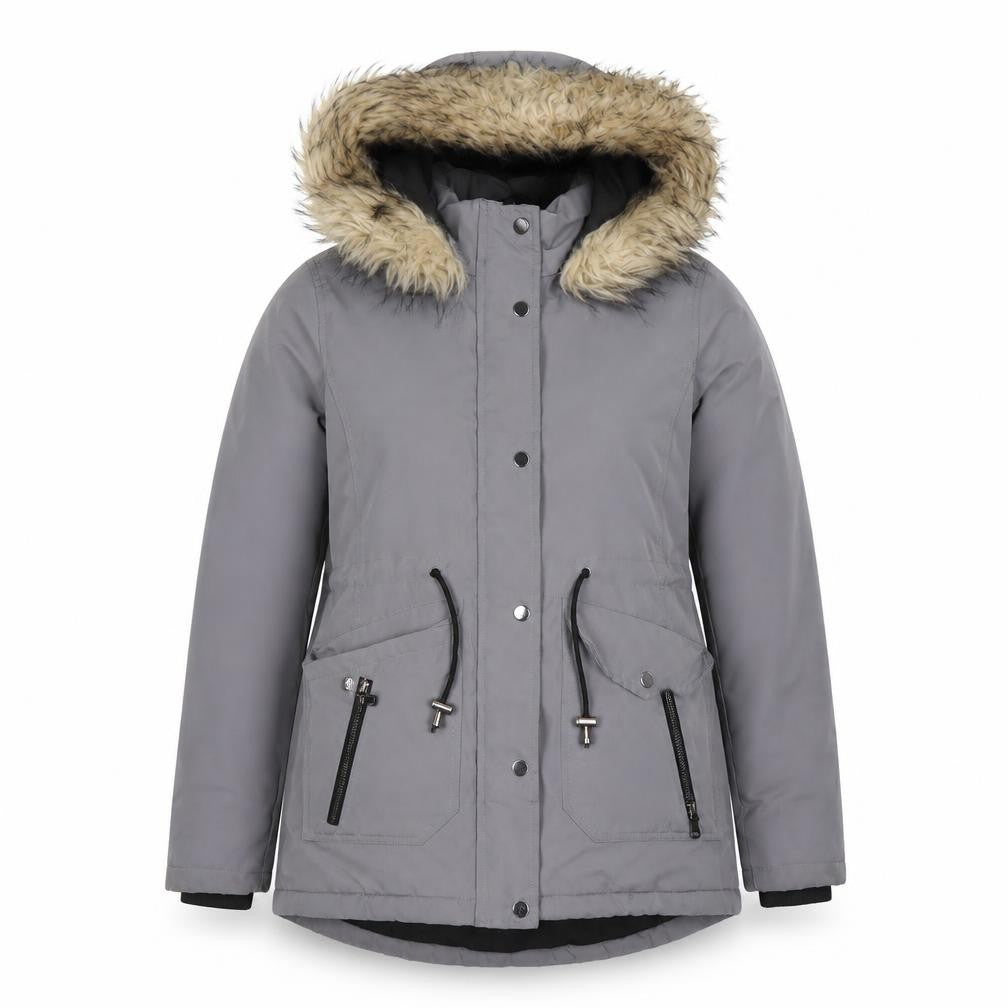Womens UK Size XS Primark Grey Parka Coat
