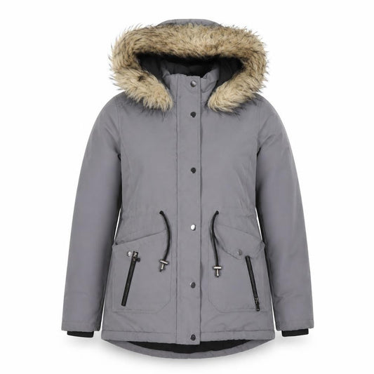 Womens UK Size XS Primark Grey Parka Coat