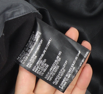 Four Seasons Women's Grey Hooded Waterproof Long Rain Coat Size S