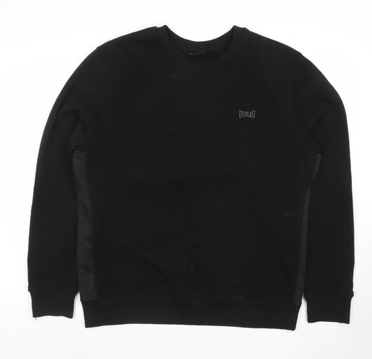 Mens UK Size L Everlast Black Pullover Sweatshirt