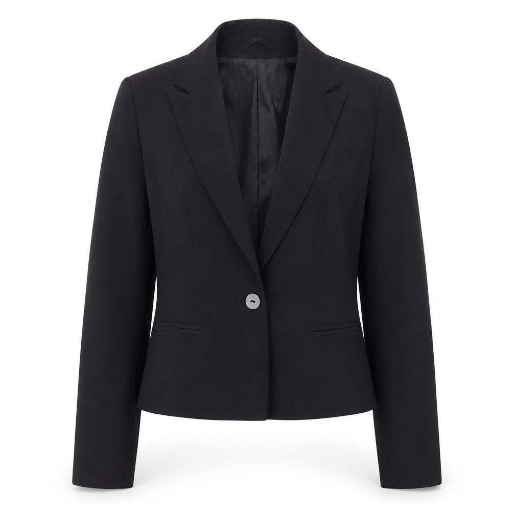 Womens UK Size 8 Only Regular Black Blazer