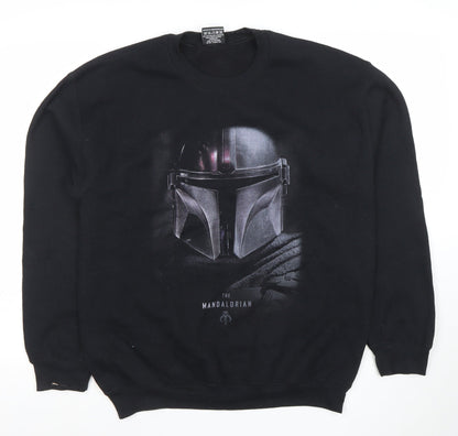 Mens UK Size M ABSOLUTE CULT Black Pullover Sweatshirt