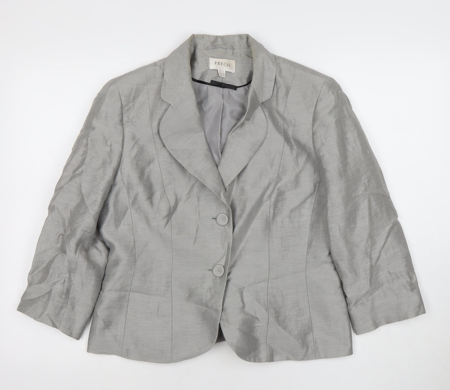 Womens UK Size 12 Precis Regular Grey Blazer