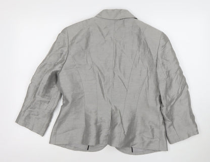 Womens UK Size 12 Precis Regular Grey Blazer