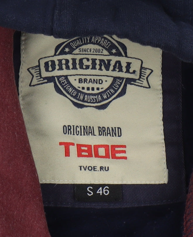 Mens UK Size S TVOE Blue Full Zip Hoodie