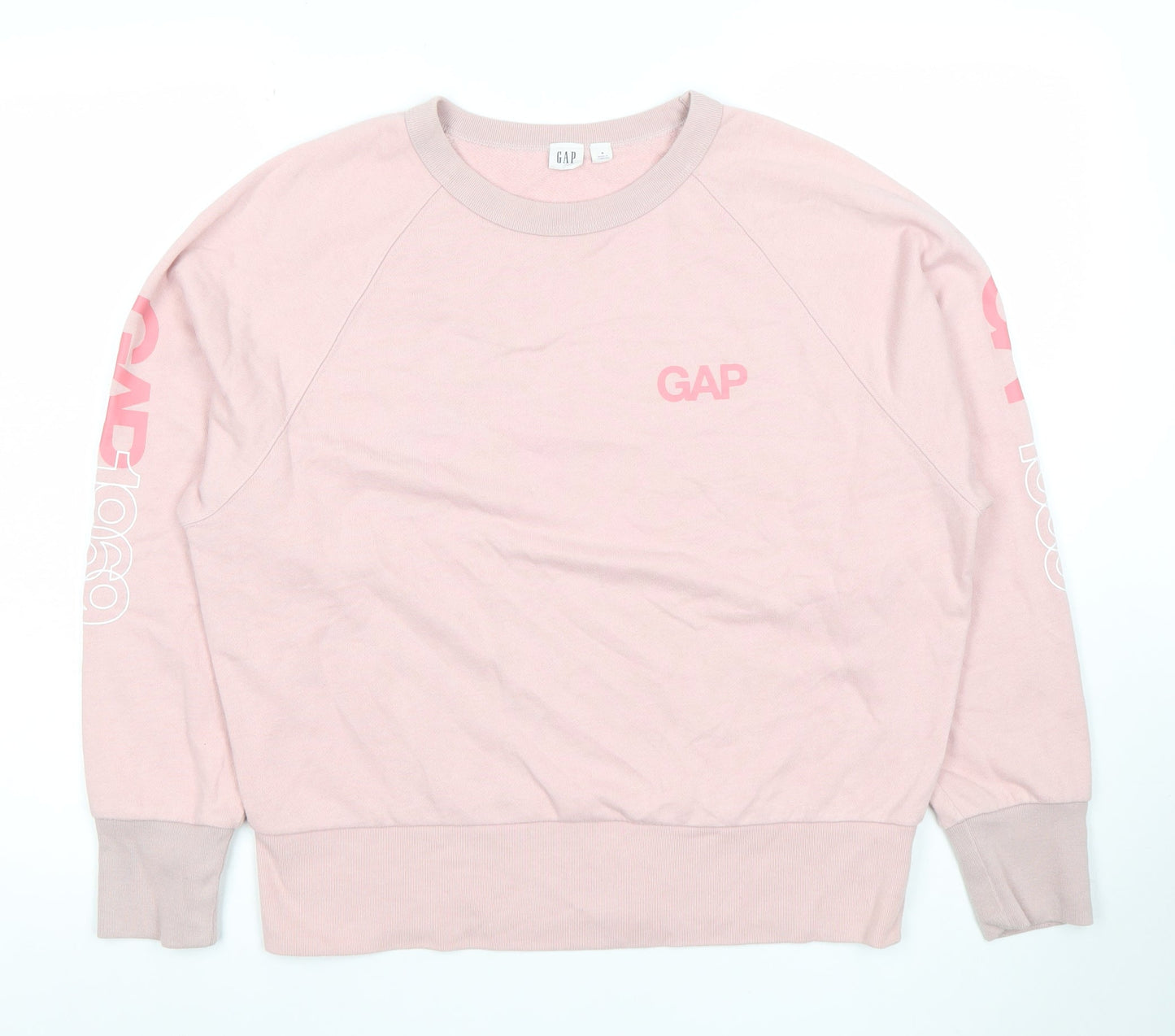 Womens UK Size M Gap Pink Pullover Sweatshirt