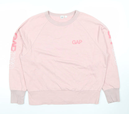 Womens UK Size M Gap Pink Pullover Sweatshirt