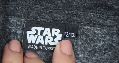 Boys UK Size 12-13 Years Star Wars Grey Pullover Hoodie